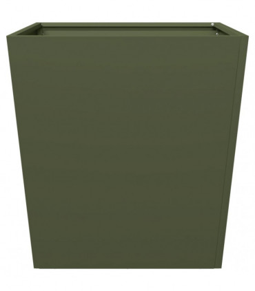 vidaXL Garden Planter Olive Green 50x50x50 cm Steel