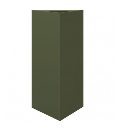 vidaXL Garden Planter Olive Green Triangular 40x34.5x70 cm Steel