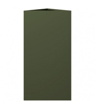 vidaXL Garden Planter Olive Green Triangular 40x34.5x70 cm Steel