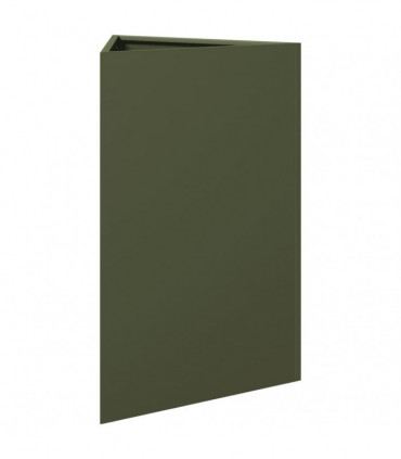 vidaXL Garden Planter Olive Green Triangular 50x43x75 cm Steel