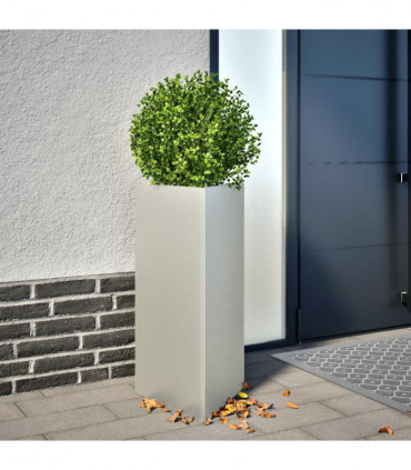 vidaXL Garden Planter Triangular 40x34.5x70 cm Stainless Steel