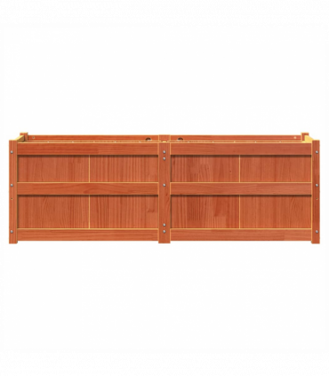 vidaXL Garden Planter Wax Brown 150x50x50 cm Solid Wood Pine