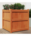 vidaXL Garden Planter Wax Brown 60x60x60 cm Solid Wood Pine
