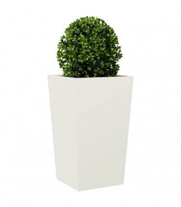 vidaXL Garden Planter White 45x45x75 cm Steel