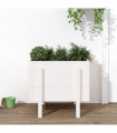 vidaXL Garden Planter White 62x50x57 cm Solid Wood Pine