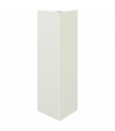 vidaXL Garden Planter White Triangular 30x26x75 cm Steel