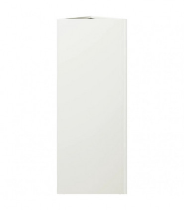 vidaXL Garden Planter White Triangular 30x26x75 cm Steel