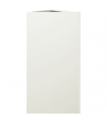 vidaXL Garden Planter White Triangular 40x34.5x70 cm Steel