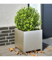 vidaXL Garden Planters 2 pcs 40x40x40 cm Stainless Steel