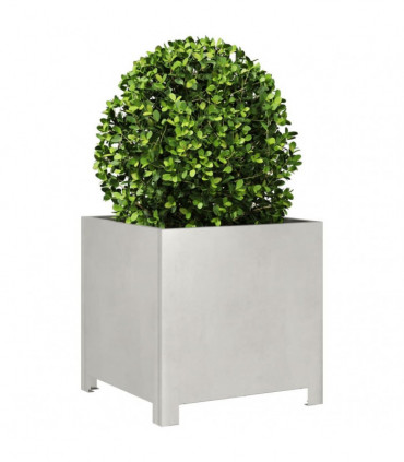 vidaXL Garden Planters 2 pcs 40x40x40 cm Stainless Steel