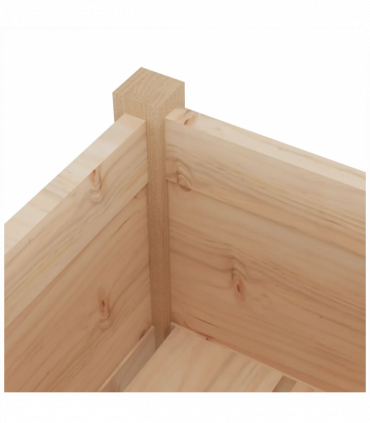 vidaXL Garden Planters 2 pcs 70x70x70 cm Solid Pinewood