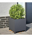 vidaXL Garden Planters 2 pcs Anthracite 40x40x40 cm Steel