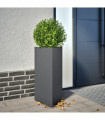 vidaXL Garden Planters 2 pcs Anthracite Triangular 40x34.5x70 cm Steel