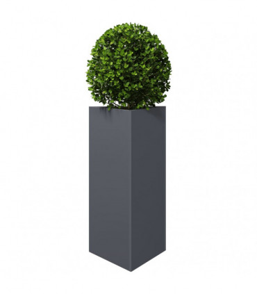 vidaXL Garden Planters 2 pcs Anthracite Triangular 40x34.5x70 cm Steel