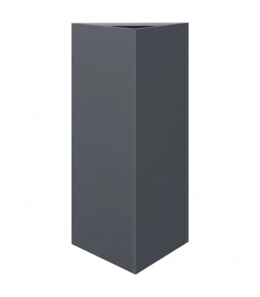 vidaXL Garden Planters 2 pcs Anthracite Triangular 40x34.5x70 cm Steel