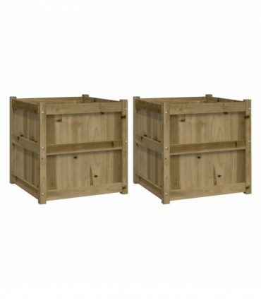 vidaXL Garden Planters 2 pcs Impregnated Wood Pine