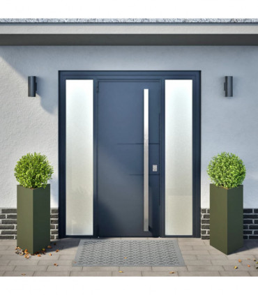 vidaXL Garden Planters 2 pcs Olive Green Triangular 40x34.5x70 cm Steel