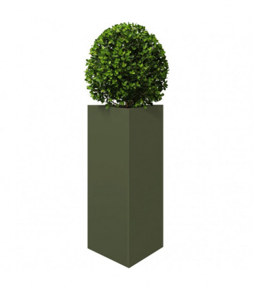 vidaXL Garden Planters 2 pcs Olive Green Triangular 40x34.5x70 cm Steel