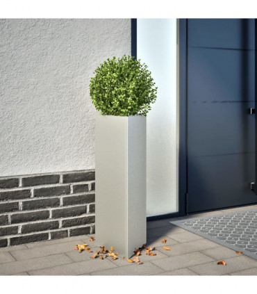 vidaXL Garden Planters 2 pcs Triangular 30x26x75 cm Stainless Steel