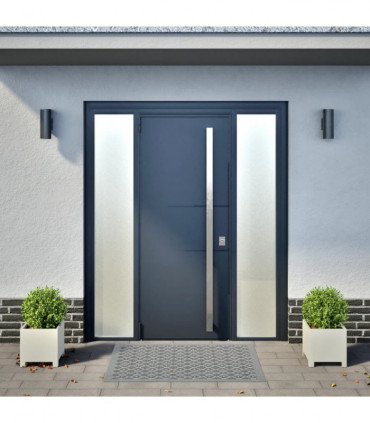 vidaXL Garden Planters 2 pcs White 30x30x30 cm Steel