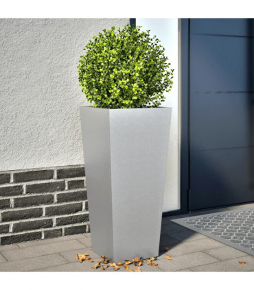 vidaXL Garden Planters 35x35x75 cm 2 pcs Galvanised Steel