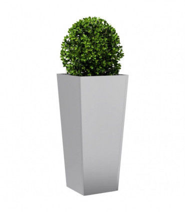 vidaXL Garden Planters 35x35x75 cm 2 pcs Galvanised Steel