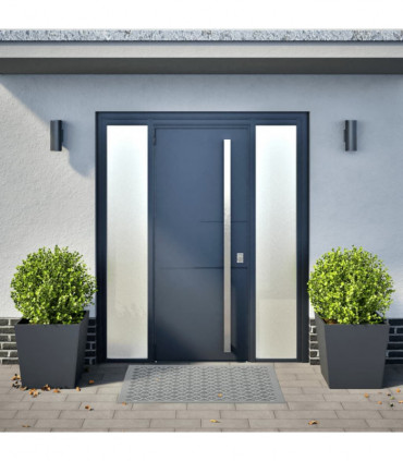 vidaXL Garden Planters Anthracite 2 pcs 50x50x50 cm Steel