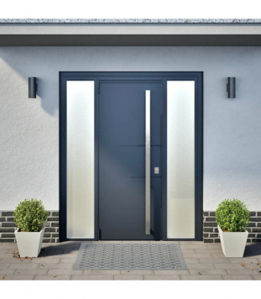 vidaXL Garden Planters White 2 pcs 30x30x30 cm Steel