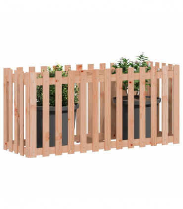 vidaXL Garden Raised Bed with Fence Design 150x50x70 cm Solid Wood Douglas