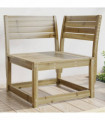 vidaXL Garden Sofa Corner 73x73x78 cm Impregnated Wood Pine