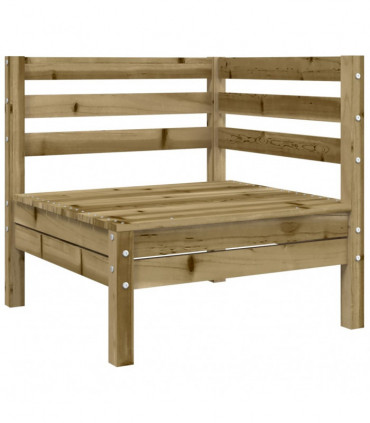 vidaXL Garden Sofa Corner with Cushions Impregnated Wood Pine
