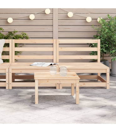 vidaXL Garden Sofas Armless 2 pcs 70x70x67 cm Solid Wood Pine