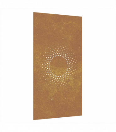 vidaXL Garden Wall Decoration 105x55 cm Corten Steel Sun Design