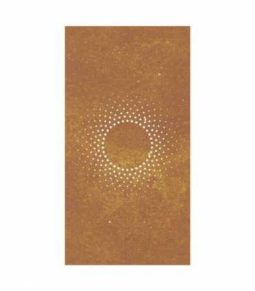 vidaXL Garden Wall Decoration 105x55 cm Corten Steel Sun Design