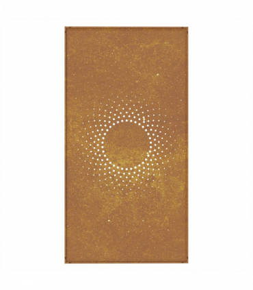 vidaXL Garden Wall Decoration 105x55 cm Corten Steel Sun Design