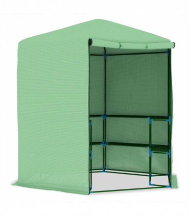 vidaXL Greenhouse with Shelves Steel 227x223 cm