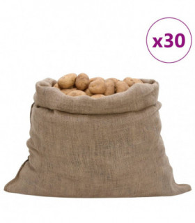 vidaXL Jute Sacks 30 pcs 100x110 cm 100% Jute 220 gsm