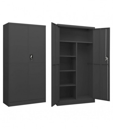 vidaXL Locker Cabinet Anthracite 90x40x180 cm Steel