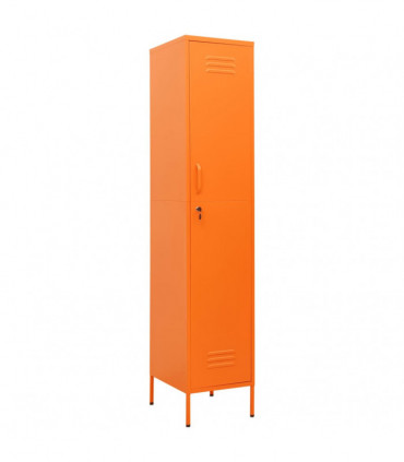 vidaXL Locker Cabinet Orange 35x46x180 cm Steel