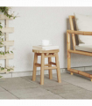 vidaXL Low Stool Round Ø30x36 cm Bamboo