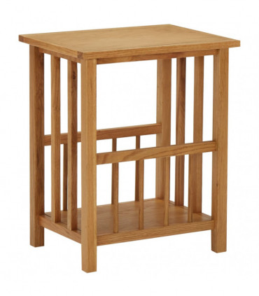 vidaXL Magazine Table 45x35x55 cm Solid Oak Wood