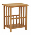 vidaXL Magazine Table 45x35x55 cm Solid Oak Wood