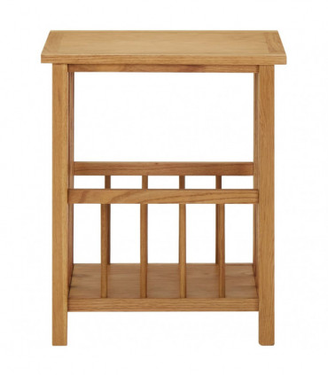 vidaXL Magazine Table 45x35x55 cm Solid Oak Wood