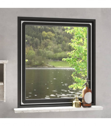 vidaXL Magnetic Insect Screen for Windows White 130x150 cm