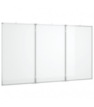 vidaXL Magnetic Whiteboard Foldable 180x80x1.7 cm Aluminium