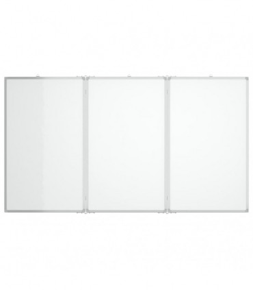 vidaXL Magnetic Whiteboard Foldable 180x80x1.7 cm Aluminium