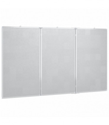 vidaXL Magnetic Whiteboard Foldable 180x80x1.7 cm Aluminium