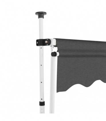 vidaXL Manual Retractable Awning 400 cm Anthracite