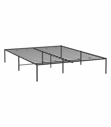 vidaXL Metal Bed Frame Black 140x200 cm
