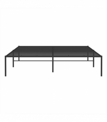 vidaXL Metal Bed Frame Black 140x200 cm